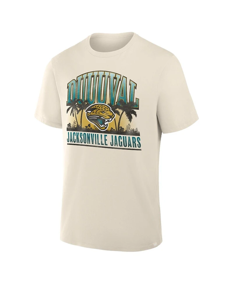 Fanatics Men's Cream Jacksonville Jaguars Team Archives T-Shirt