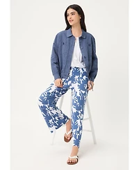 Olsen Women's Linen-Cotton Jacket