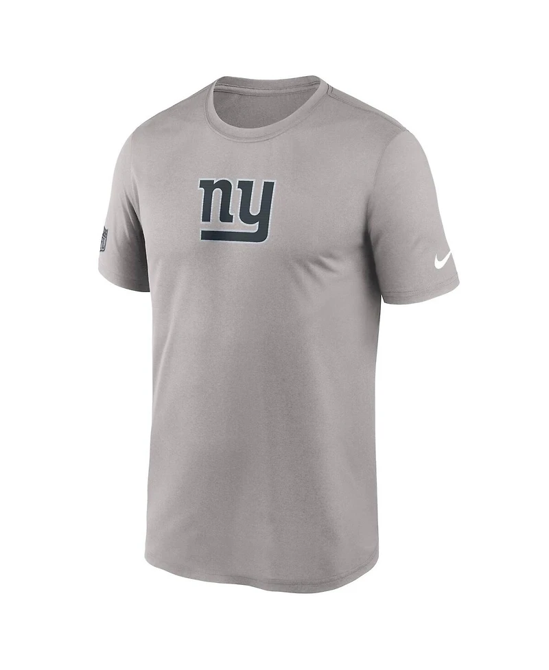 Nike Men's Gray New York Giants Sideline Lead The Charge Legend Dri-fit T-Shirt