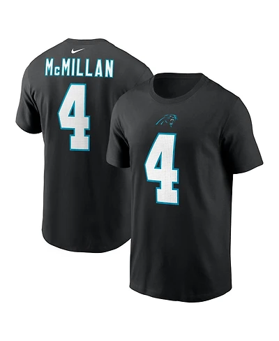 Nike Men's Tetairoa McMillan Black Carolina Panthers Name and Number T-Shirt