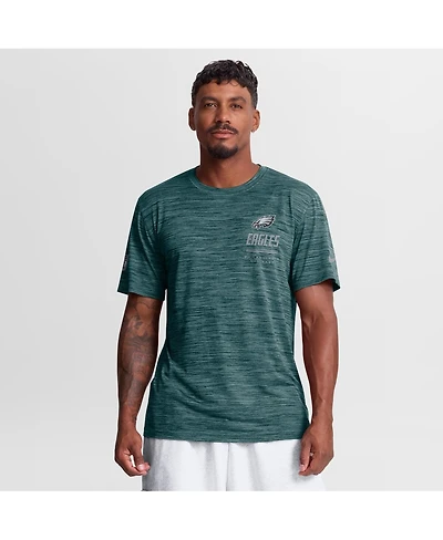 Nike Men's Midnight Green Philadelphia Eagles Sideline Double Covered Dri-fit Velocity T-Shirt