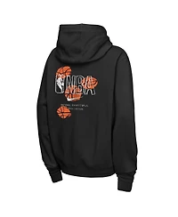 Nike Big Boys and Girls Black Nba Oversized Team 31 Baller Club Premium Hoodie