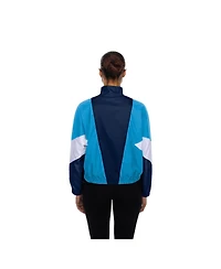 New Era Women's Navy/Light Blue Philadelphia Phillies Leisure City Connect Full-Zip Windbreaker Jacket