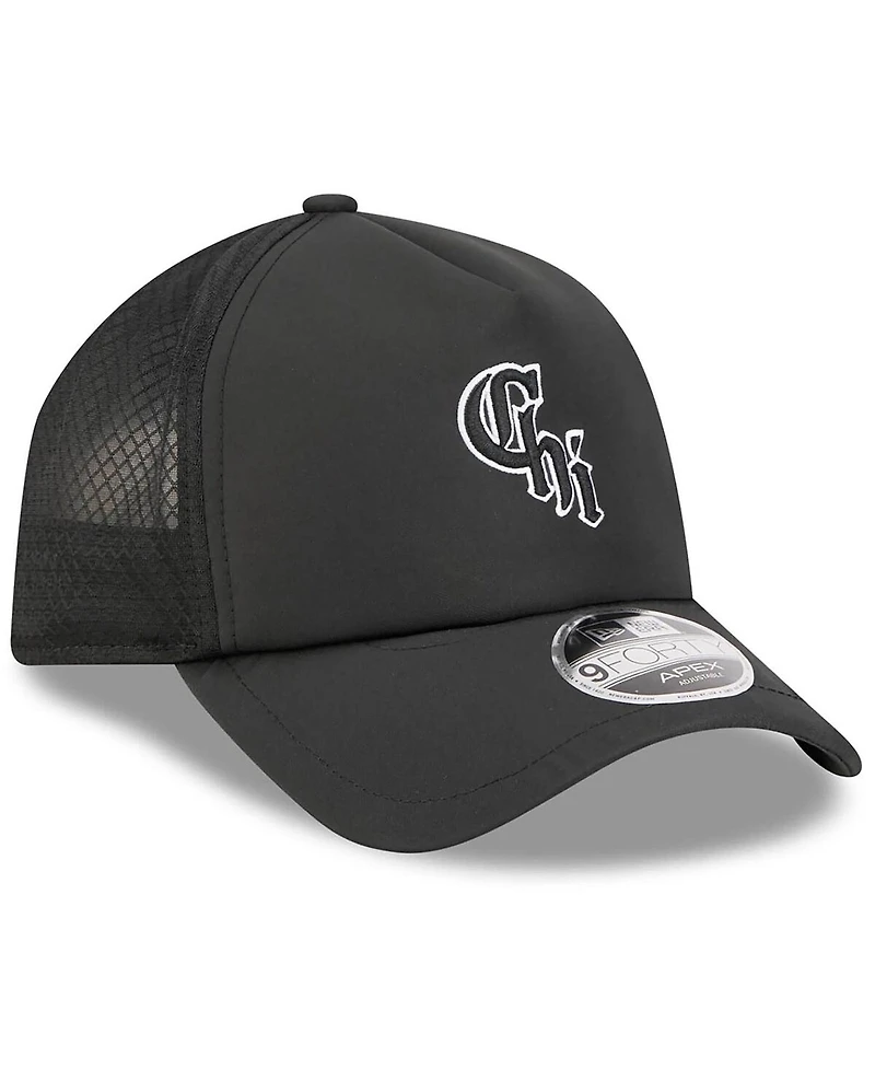 New Era Men's Black Chicago White Sox 2026 Batting Practice Alternate Apex 9FORTY Adjustable Hat