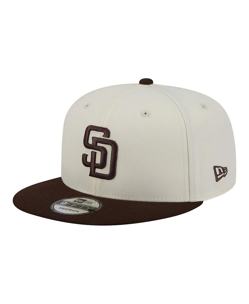 New Era Men's Cream/Brown San Diego Padres Localized 9FIFTY Snapback Hat