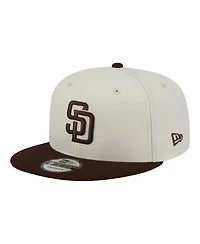 New Era Men's Cream/Brown San Diego Padres Localized 9FIFTY Snapback Hat