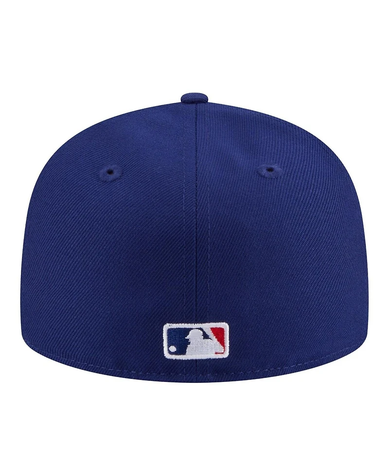 New Era Men's Royal Texas Rangers Hidden Hit 59FIFTY Fitted Hat