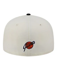 New Era Men's Cream San Francisco Giants Two-Tone Stitch 59FIFTY Fitted Hat
