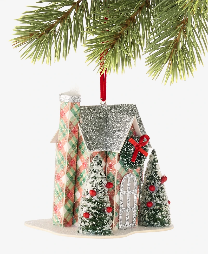 Holiday Lane Cozy Cabin Led Paper House Ornament, Macy's Exclusive