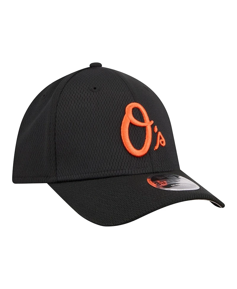 New Era Men's Black Baltimore Orioles Dash 39THIRTY Flex Hat