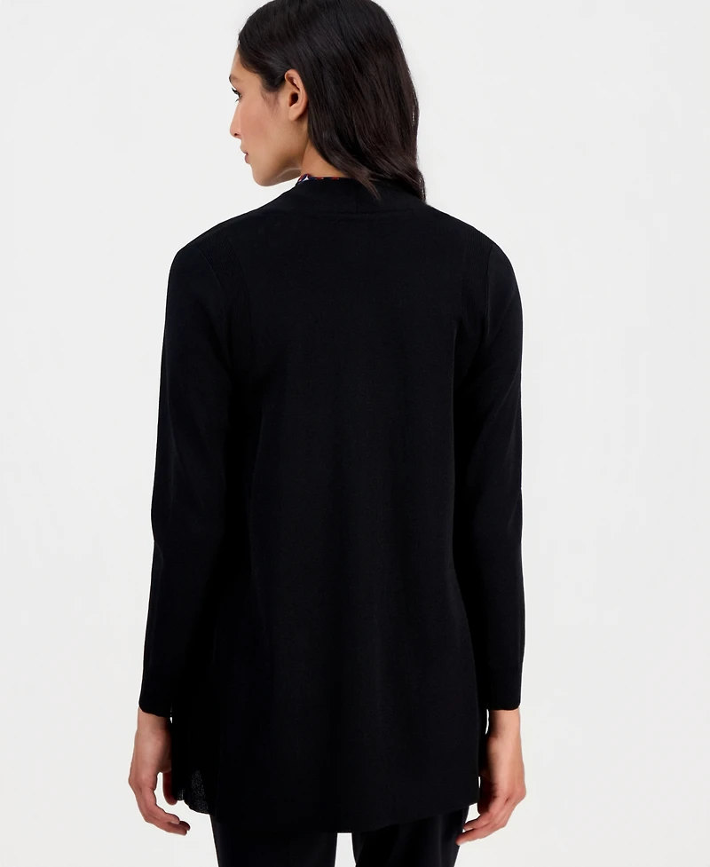 Anne Klein Women's Shawl-Collar Open-Front Cardigan