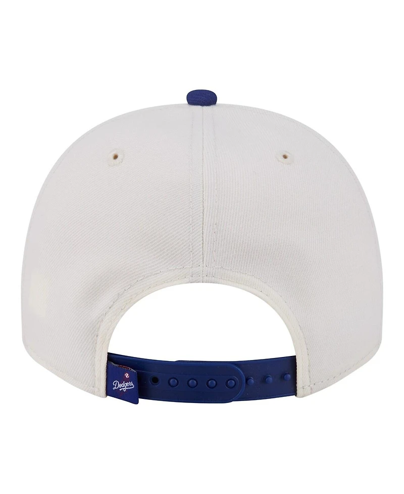 New Era Men's Cream/Royal Los Angeles Dodgers Classic A-Frame 9FIFTY Snapback Hat