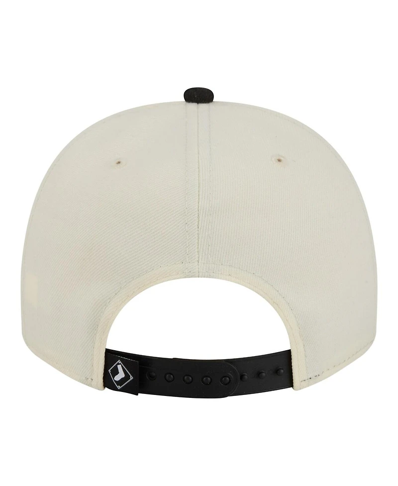 New Era Men's Cream/Black Chicago White Sox Classic A-Frame 9FIFTY Snapback Hat
