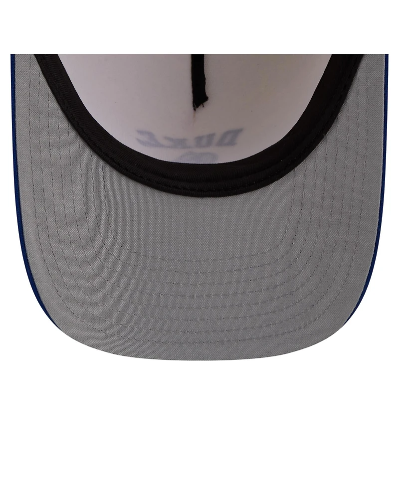 New Era Men's Cream/Royal Duke Blue Devils Two-Tone Arched 9FIFTY Snapback Hat