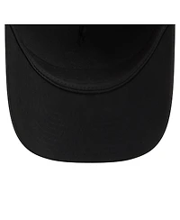 New Era Men's Black New York Mets Badged M-Crown A-Frame 9FORTY Trucker Adjustable Hat