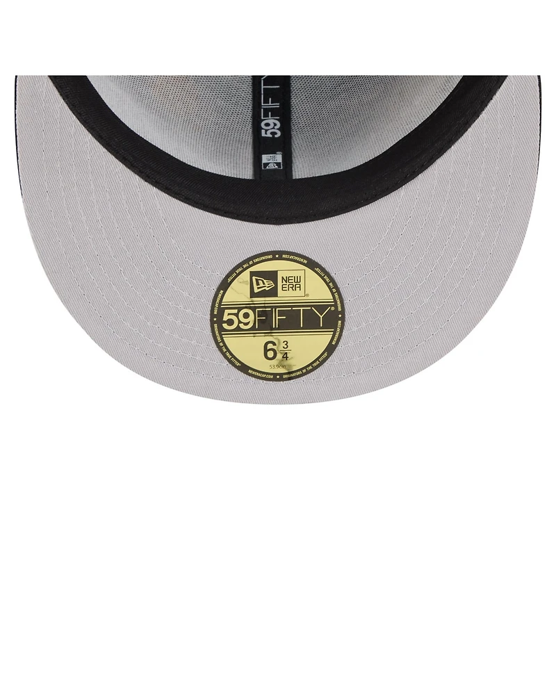 New Era Men's Black Nba All-Over 59FIFTY Fitted Hat