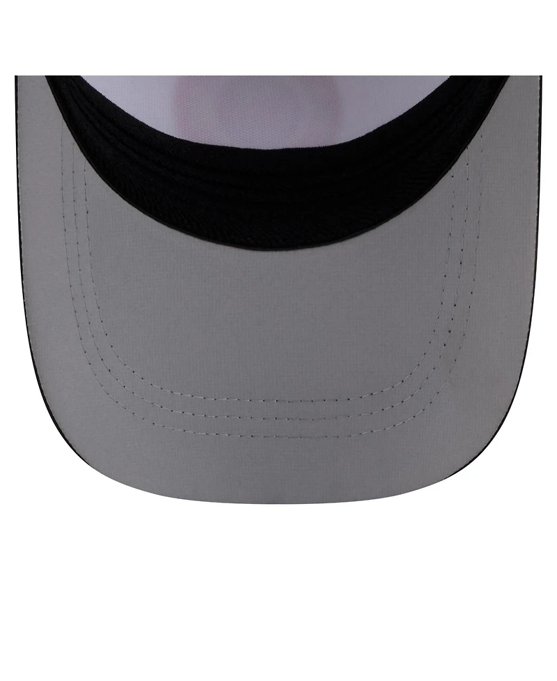 New Era Men's White/Black Pittsburgh Steelers Patch 39THIRTY A-Frame M-Crown Perforated Flex Hat