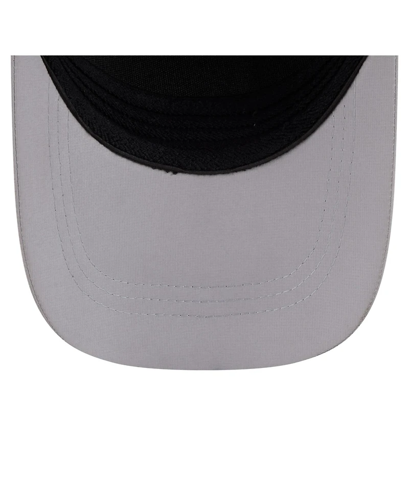 New Era Men's Gray York Yankees Patch 39THIRTY A-Frame M-Crown Perforated Flex Hat