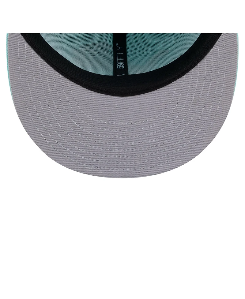 New Era Men's Turquoise Detroit Lions Color Pack 59FIFTY Fitted Hat