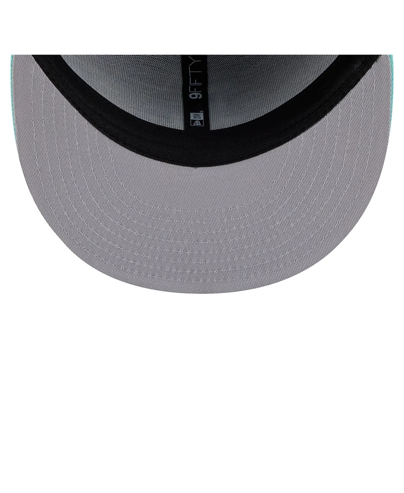 New Era Men's Navy/Turquoise Los Angeles Dodgers 2-Tone Color Pack 9FIFTY Snapback Hat