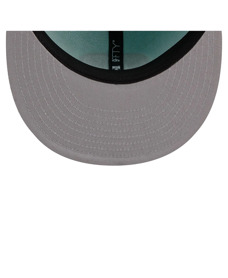 New Era Men's Turquoise/Charcoal Denver Nuggets Color Pack Two-Tone 9FIFTY Snapback Hat