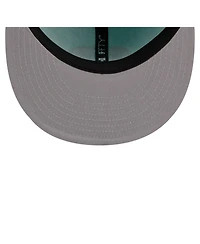 New Era Men's Turquoise/Charcoal Denver Nuggets Color Pack Two-Tone 9FIFTY Snapback Hat