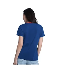 G-iii 4Her by Carl Banks Women's Blue Kyle Larson Best Team V-Neck T-Shirt