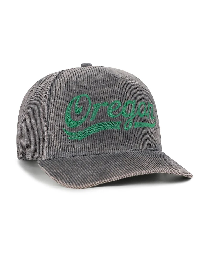 '47 Brand Men's Gray Oregon Ducks Reclaim Snow Wash Corduroy Hitch Adjustable Hat