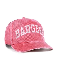 '47 Brand Men's Red Wisconsin Badgers Reclaim Snow Wash Corduroy Hitch Adjustable Hat