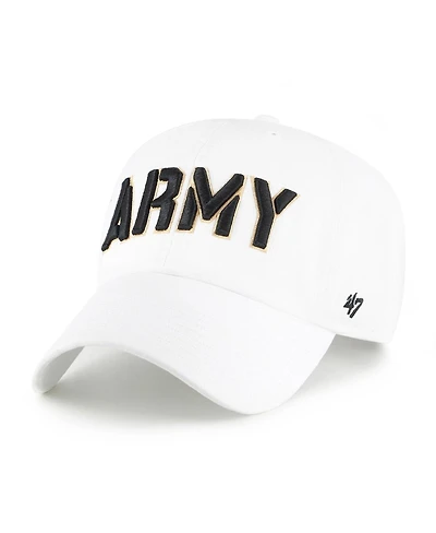 '47 Brand Men's White Army Black Knights Clean Up Adjustable Hat