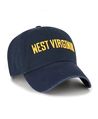 '47 Brand Men's Navy West Virginia Mountaineers Clean Up Adjustable Hat