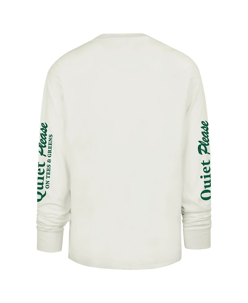 '47 Brand Men's Cream New York Yankees Quiet Please Foundation Long Sleeve T-Shirt