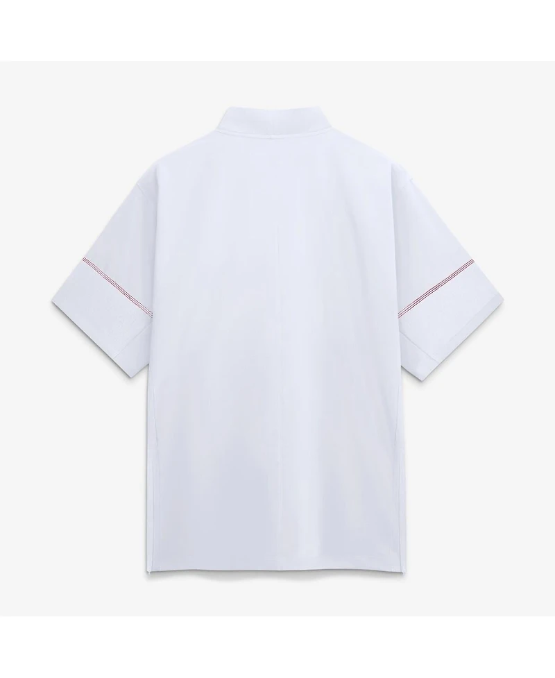 Nike Men's White Georgia Bulldogs Sideline Short Sleeve Quarter-Zip Coach Jacket