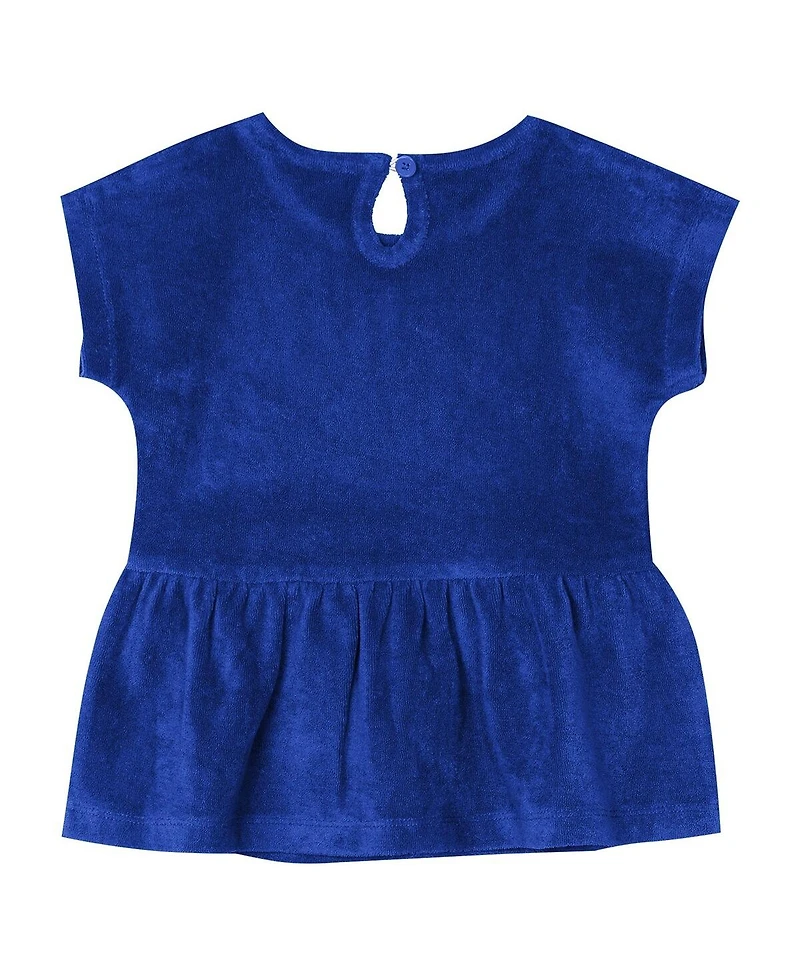 Outerstuff Girls Toddler 2-Piece Royal New York Mets Hop Base Fashion T-Shirt and Shorts Set