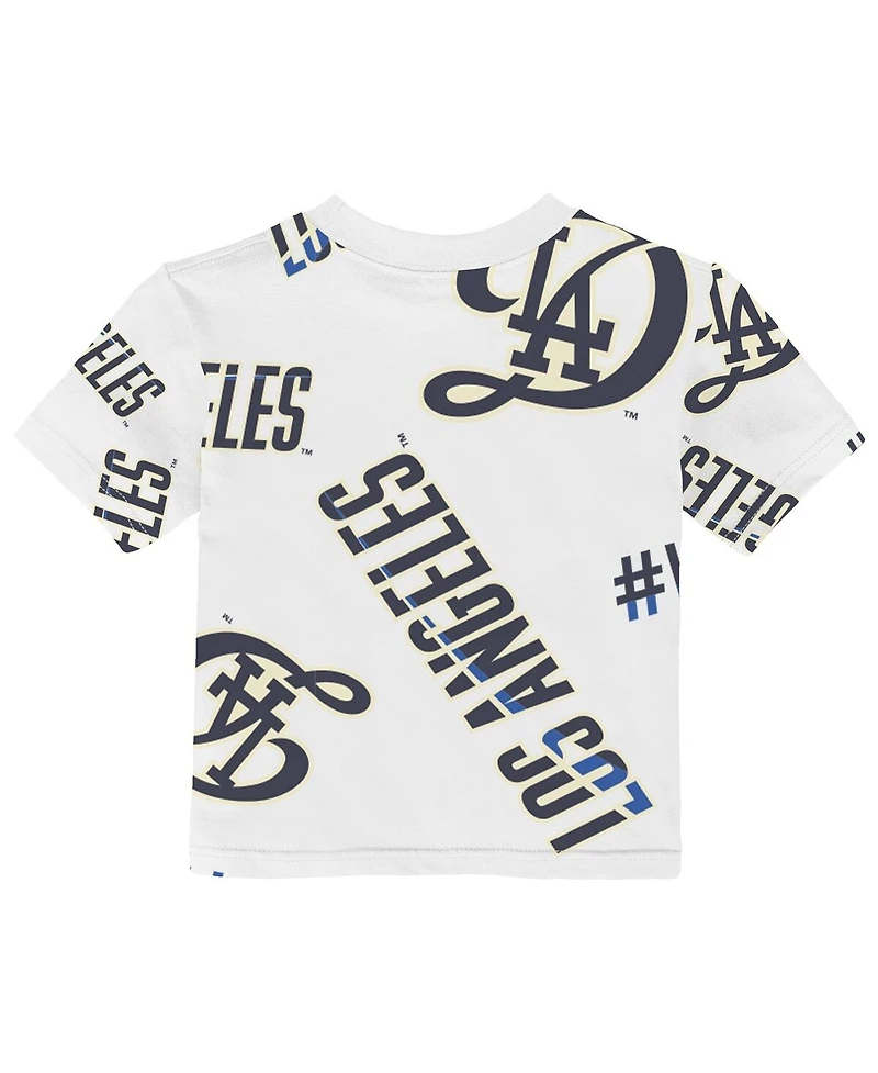 Outerstuff Baby Boys and Girls White Los Angeles Dodgers Game Day T-Shirt