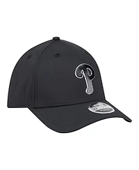 New Era Men's Black Philadelphia Phillies Metallic 39THIRTY M-Crown Flex Hat