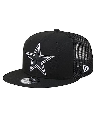 New Era Men's Black Dallas Cowboys Main 9FIFTY Trucker Snapback Hat