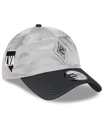 New Era Men's and Women's Silver/Black Las Vegas Aces 2026 Wnba Draft Satin Crystals Casual Classic Adjustable Hat