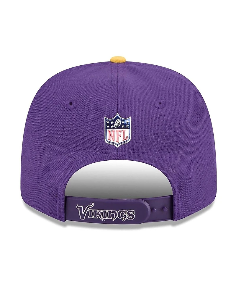 New Era Men's Purple/Gold Minnesota Vikings 2026 Nfl Draft 9SEVENTY Adjustable Hat