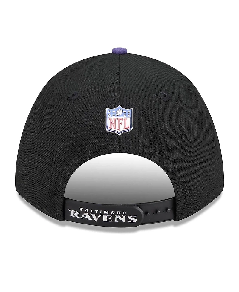 New Era Men's Black/Purple Baltimore Ravens 2026 Nfl Draft 9FORTY M-Crown Adjustable Hat