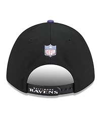 New Era Men's Black/Purple Baltimore Ravens 2026 Nfl Draft 9FORTY M-Crown Adjustable Hat