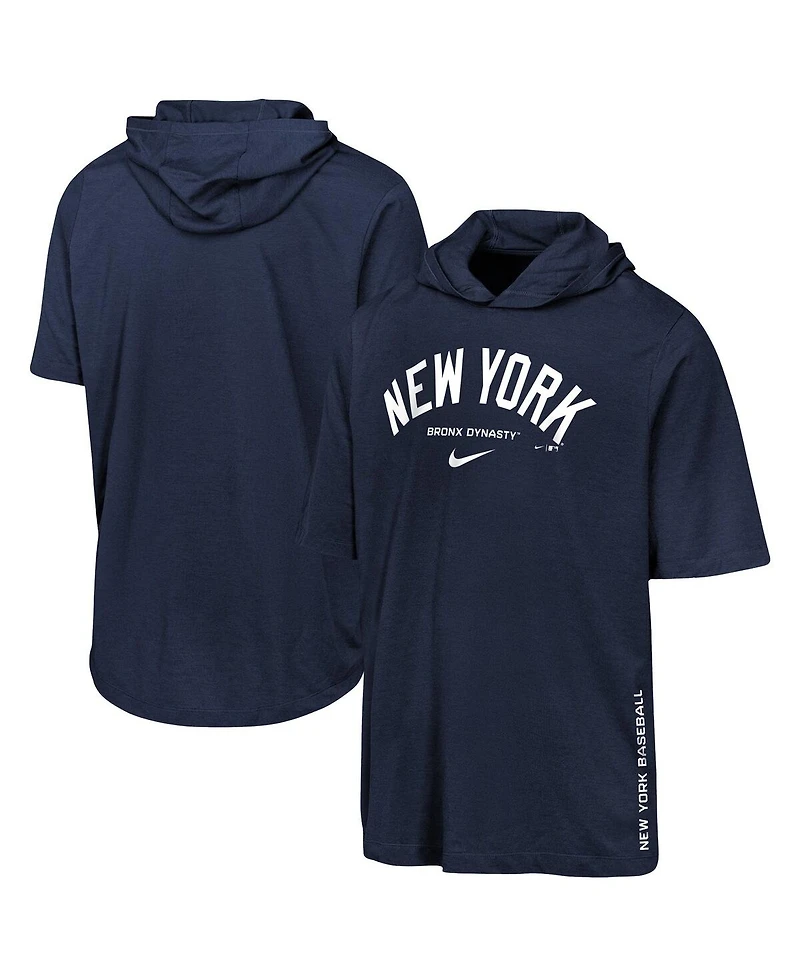 Nike Big Boys and Girls Navy New York Yankees Dri-fit Hooded T-Shirt