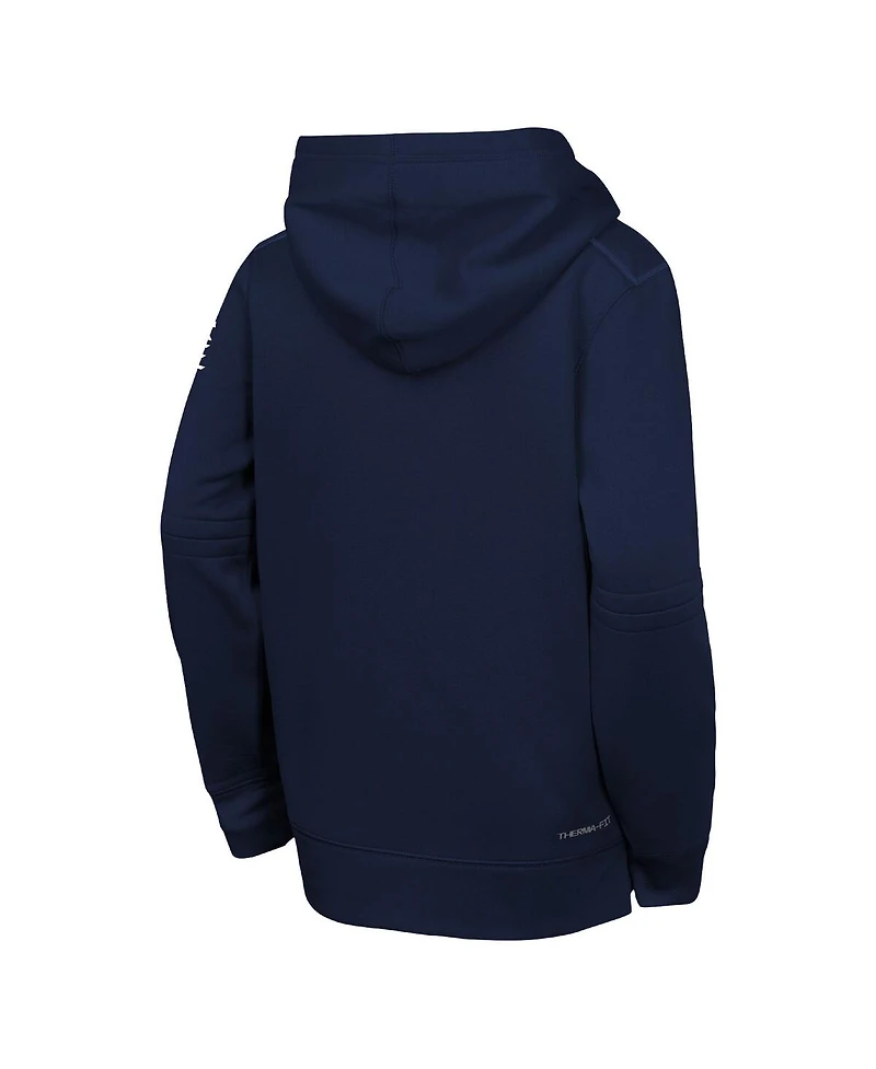 Nike Big Boys and Girls Navy Philadelphia Phillies Authentic Collection City Connect Therma-fit Hoodie