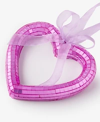 Holiday Lane Disco Brights Plastic Heart Ornament, Macy's Exclusive