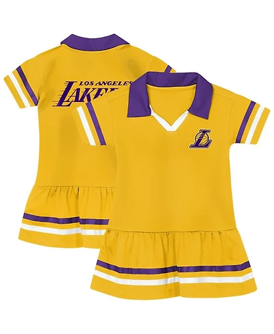 Outerstuff Girls Gold Los Angeles Lakers Star Player Fashion Dress