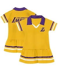 Outerstuff Girls Gold Los Angeles Lakers Star Player Fashion Dress