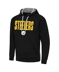 Antigua Men's Black Pittsburgh Steelers Victory Hoodie