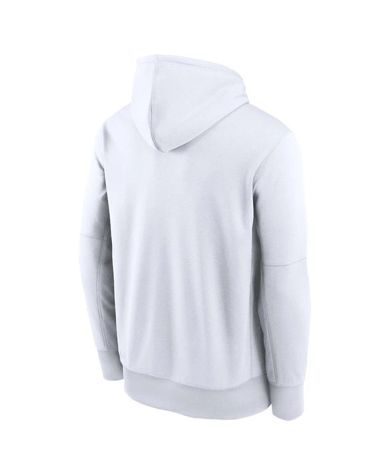 Nike Men's White New York Yankees Logo Club Hoodie