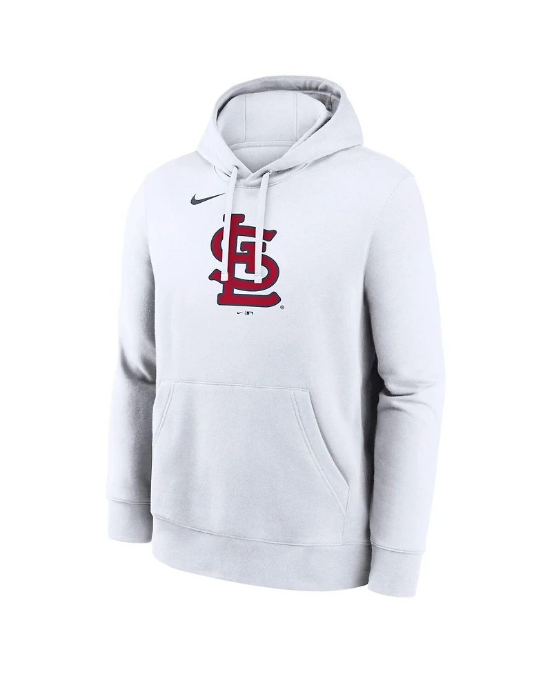 Nike Men's White St. Louis Cardinals Logo Club Hoodie