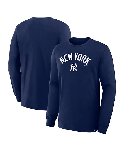 Fanatics Men's Navy New York Yankees Lock-Up Legacy Long Sleeve T-Shirt